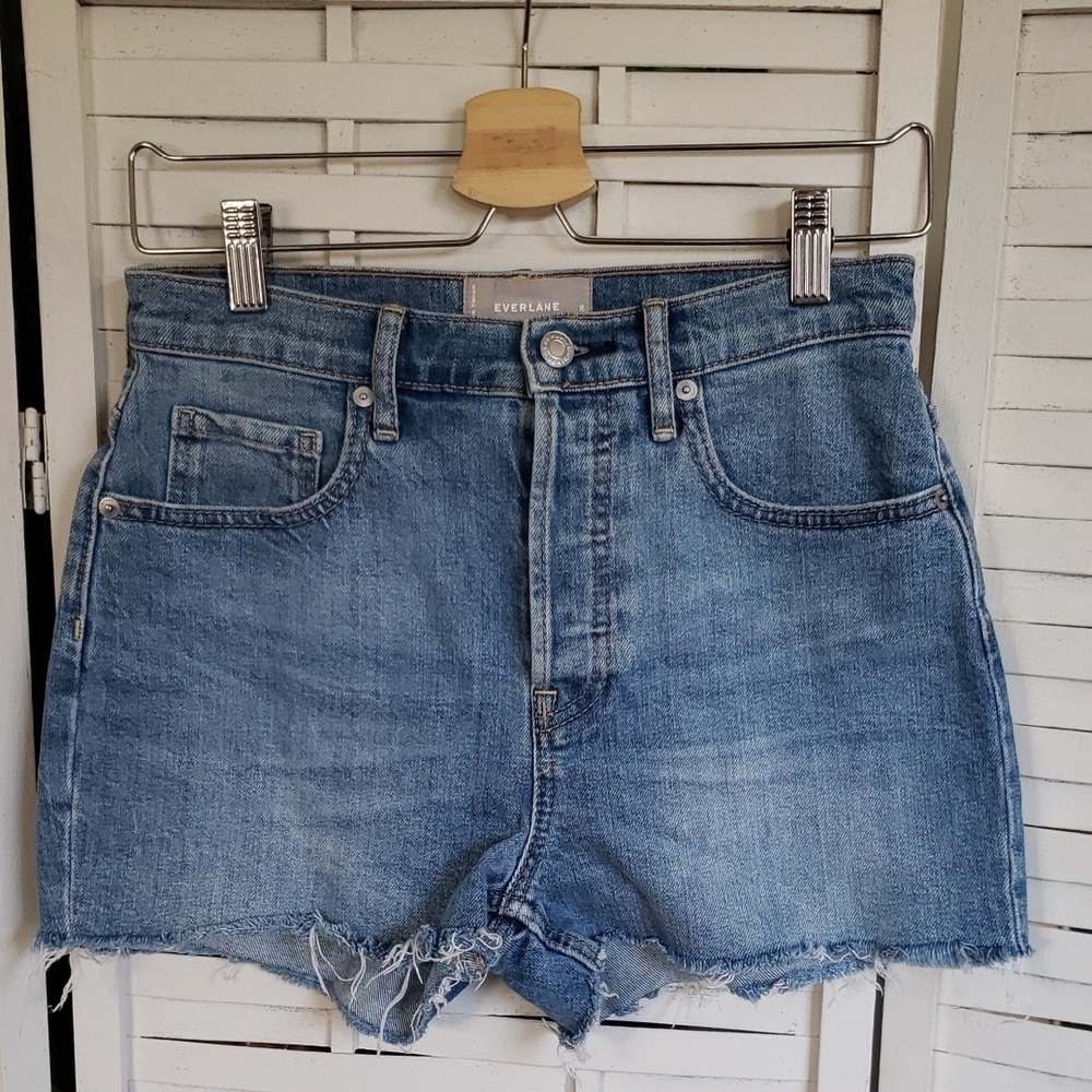 Everlane Women's Blue Denim Cheeky Shorts Size 26